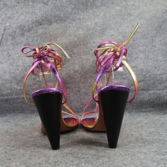 Isabel Marant Shoes Womens 41 Sandals Aliza Ombre Leather Metallic Ankle Wrap - Picture 5 of 16